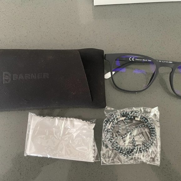 Barner Blue Light Glasses- Black new